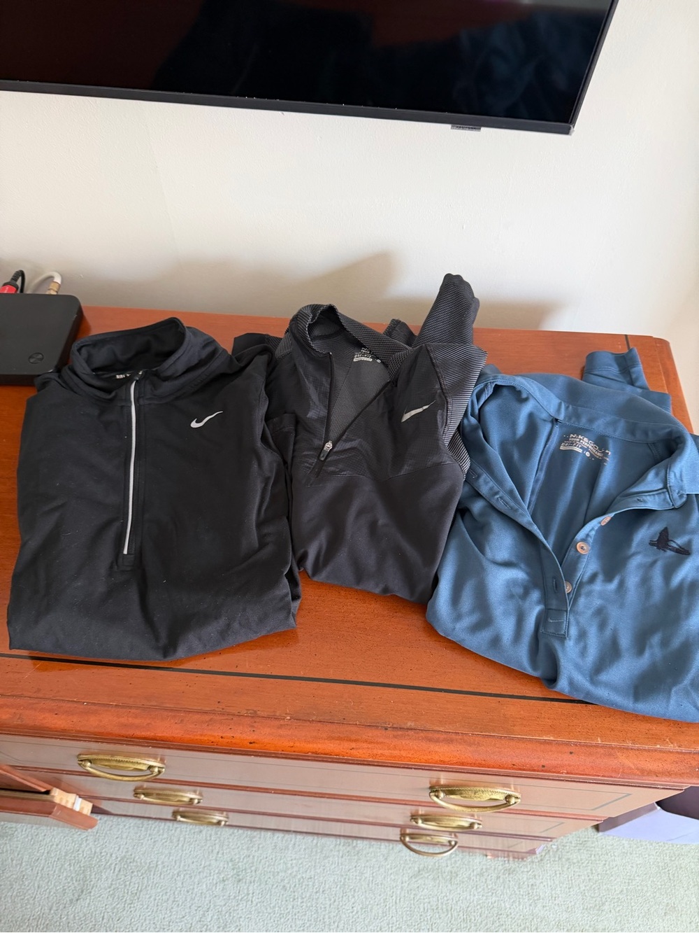 🗽3 Nike Golf & Running Long Sleeve Tees